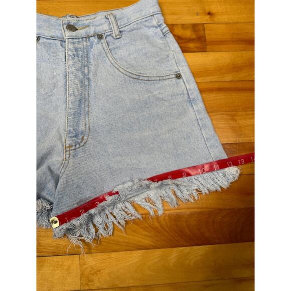 Vintage Jean Shorts, Nada Nuff High Rise Light Wash, W24", 80s 90s, Cutoffs XS - Picture 7 of 10
